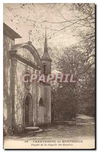 Cartes postales Chartreuse de Montrieux Facade de la chapelle Ste Roseline