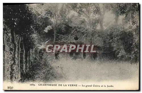 Cartes postales Chartreuse de la Verne Le grand Cloitre et le Jardin