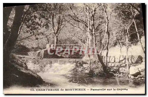 Cartes postales Chartreuse de Montrieux Passerelle sur le Gapeau