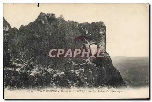 Cartes postales Cote d'Azur Massif de l'Esterel Les Ruines de l'Ermitage