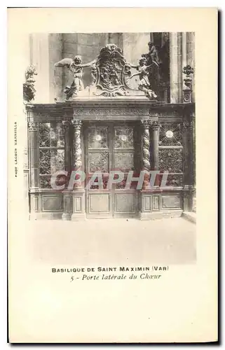 Cartes postales Basilique de Saint Maximin Var Porte laterale du Choeur