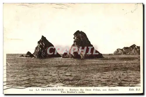 Ansichtskarte AK La Seyne Sur Mer Rochers des Deux Freres aux Sablettes