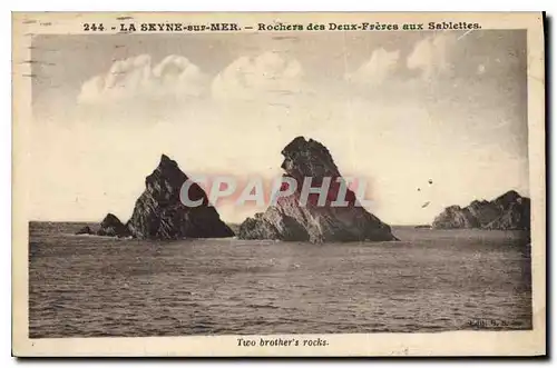 Cartes postales La Seyne sur Mer Rochers des Deux Freres aux Sablettes