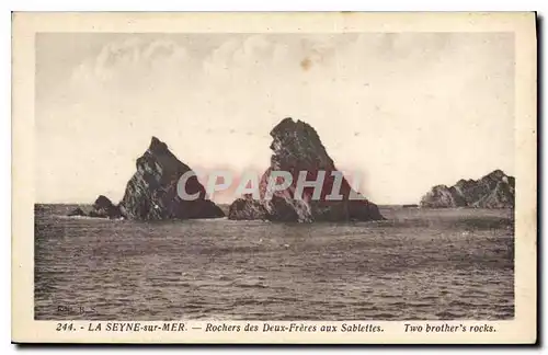 Cartes postales La Seyne sur Mer Rochers des Deux Freres aux Sablettes