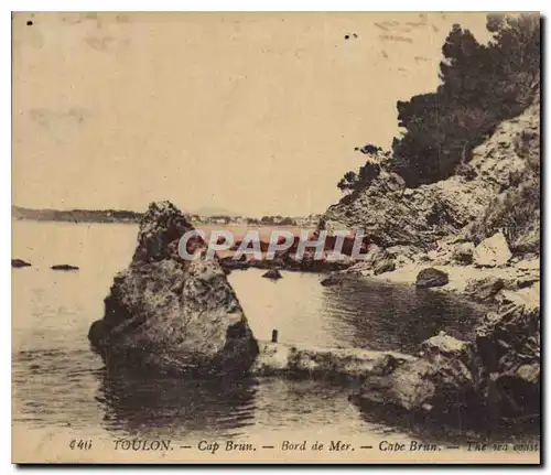 Ansichtskarte AK Toulon Cap Brun Bord de Mer Cape Brun