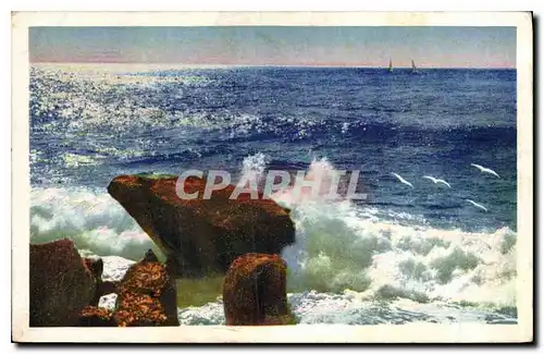 Ansichtskarte AK La Cote d'Azur La Corniche d'Or Effets de vagues a Agay