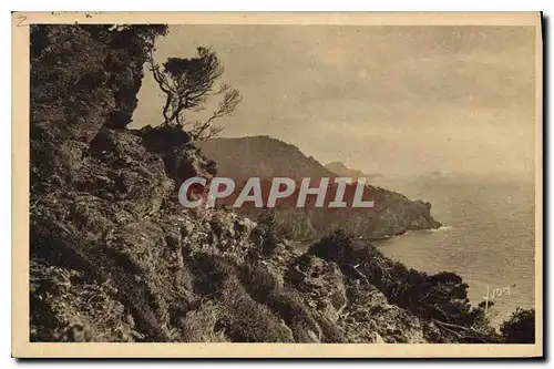 Cartes postales Cote d'Azur Les Iles d'Hyeres Var Porquerolles Vue sur la Pointe de l'Oustaou de Diou et le gran