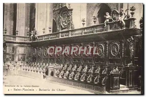 Cartes postales Saint Maximin Boiserie du Choeur