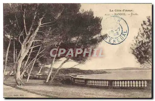 Cartes postales La Cote d'Azur Bandol Etude