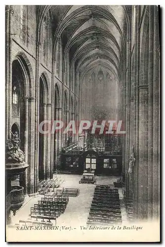 Cartes postales Saint Maximin Var Vue interieure de la Basilique