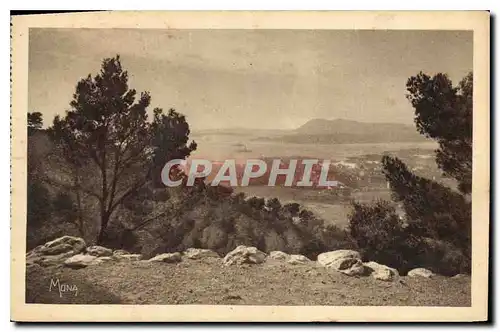 Ansichtskarte AK Toulon Vue de la rade et de la ville prise de la route du Faron