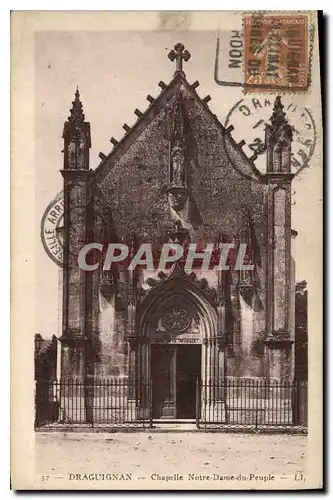 Cartes postales Draguignan Chapelle Notre Dame du Peuple