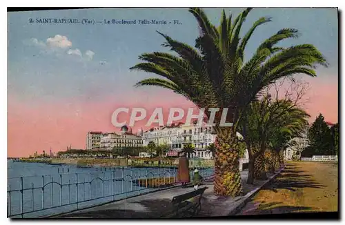 Cartes postales Saint Raphael Var Le Boulevard Felix Martin
