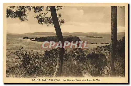 Ansichtskarte AK Saint Raphael Var Le Lion de Terre et le Lion de Mer