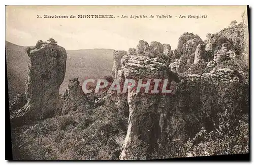 Ansichtskarte AK Environs de Montrieux Les Aiguillees de Valbelle Les Remparts