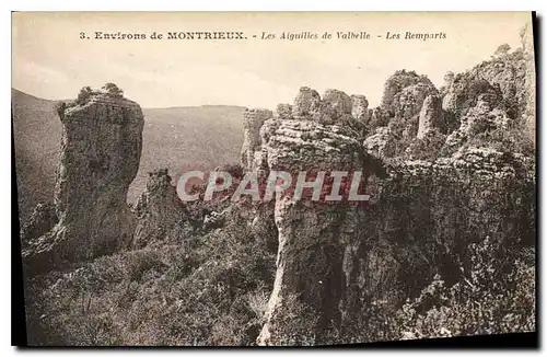 Cartes postales Environs de Montrieux Les Aiguillees de Valbelle Les Remparts