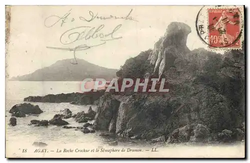 Cartes postales Agay La Roche et le Semaphore de Dramon