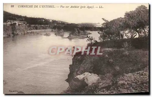 Ansichtskarte AK Corniche de L'Esterel Vue sur Antheor pres Agay