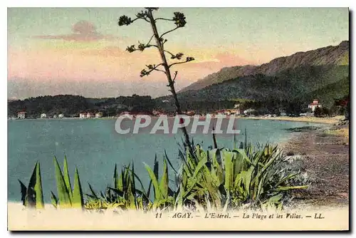 Cartes postales Agay L'Esterel La Plage et les Villas