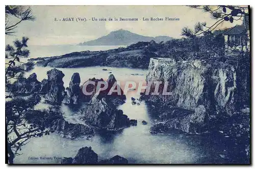 Cartes postales Agay Var Un coin de la Beaumette Les Roches Fleuries