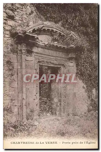 Cartes postales Chartreuse de la Verne Porie pres de l'Eglise