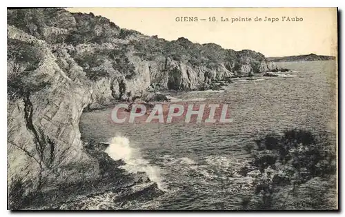 Cartes postales Giens La pointe de Japo l'Aubo