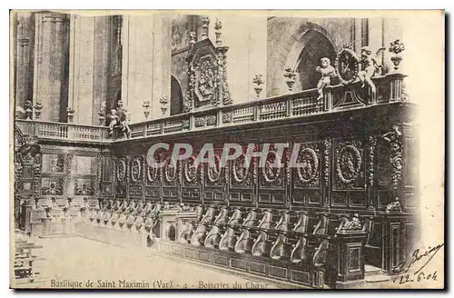 Cartes postales Basilique de Saint Maximin Var Boiseries du Choeur