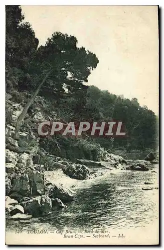 Cartes postales Toulon Cap Brun Bord de Mer Brun Cape Seaboard