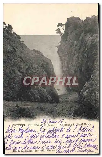 Cartes postales Esterel Corniche d'Or AM Calanque St Barthelemy