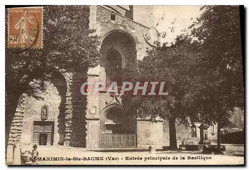 Ansichtskarte AK St Maximin la Ste Baume Var Entree principale de la Basilique