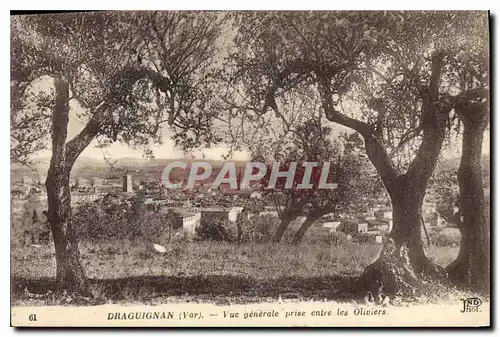 Cartes postales Draguignan Var Vue generale prise entre les Oliviers