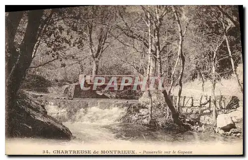 Cartes postales Chartreuse de Montrieux Passerelle sur le Gapeau