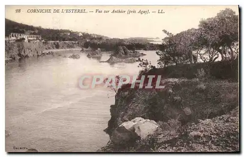 Ansichtskarte AK Corniche de l'Esterel Vue sur Antheor pres Agay