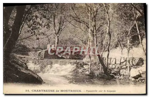 Cartes postales Chartreuse de Montrieux Passerelle sur le Gapeau