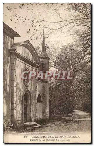 Ansichtskarte AK Chartreuse de Montrieux Facade de la chapelle Ste Roseline