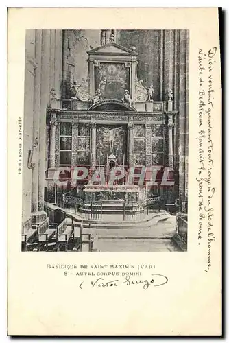 Ansichtskarte AK Basilique de Saint Maximin Var Autel Corpus Domini