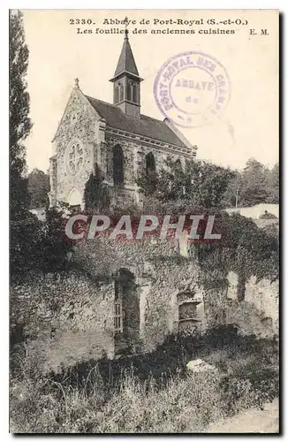 Cartes postales Abbaye de Port Royal S et O Les fouilles des anciennes cuisines