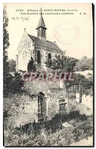 Cartes postales Abbaye de Port Royal S et O Les fouilles des anciennes cuisines