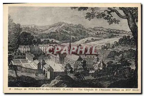 Cartes postales Abbaye de Port Royal des Champs S et O Vue Generale de l'ancienne Abbaye au XVI siecle