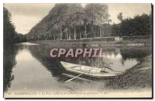 Ansichtskarte AK Rambouillet Le Parc l'Allee de la Laiterie prise du Quinconce