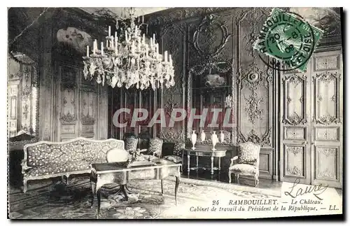 Cartes postales Rambouillet Le Chateau Cabinet de travail du President de la Republique