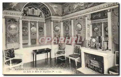 Cartes postales Rambouillet Le Chateau La Salle de Bain de Napoleon 1er