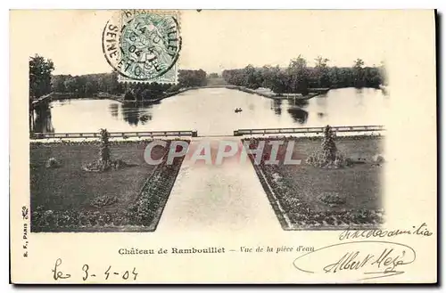 Cartes postales Chateau de Rambouillet Vue de la prise d'eau