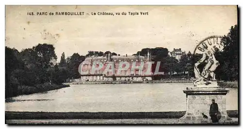 Ansichtskarte AK Parc de Rambouillet Le Chateau vu du Tapis Vert