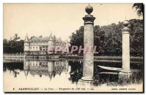 Ansichtskarte AK Rambouillet Le Parc Perspective du Cote sud