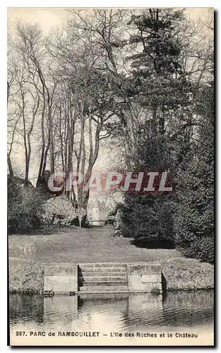 Cartes postales Parc de Rambouillet L'lle des Roches et le Chateau