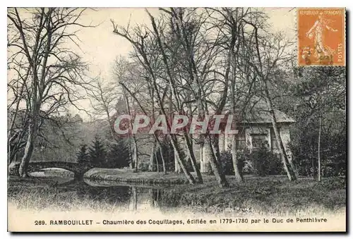 Cartes postales Rambouillet Chaumiere des Coquillages edifee en 1779 1780 par le Duc de Penthievre