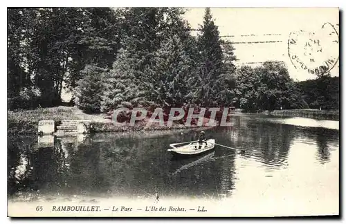 Ansichtskarte AK Rambouillet Le Parc L'lle des Roches