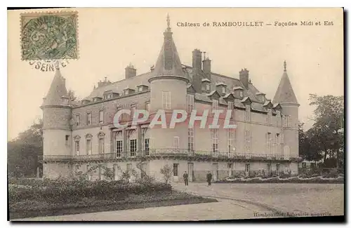 Cartes postales Chateau de Rambouillet Facades Midi et Est