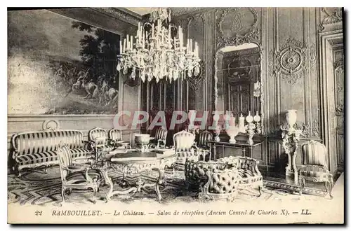 Cartes postales Rambouillet Le Chateau Salon de reception Ancien Conseil de Charles X